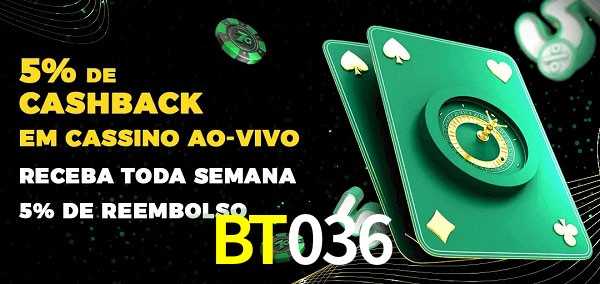 Promoções do cassino ao Vivo BT036